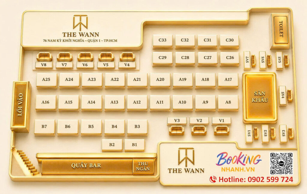 Banner Sơ Đồ Đặt Bàn New The Wann Restaurant