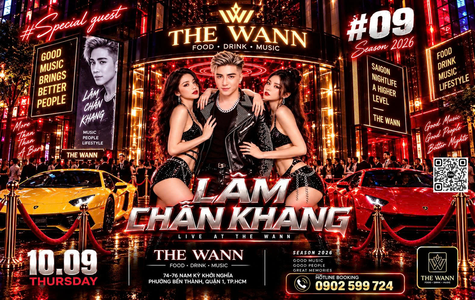 Lâm Chấn Khang Show Tại 74 Nam Kỳ Khởi Nghĩa - Tối 10/9/2026