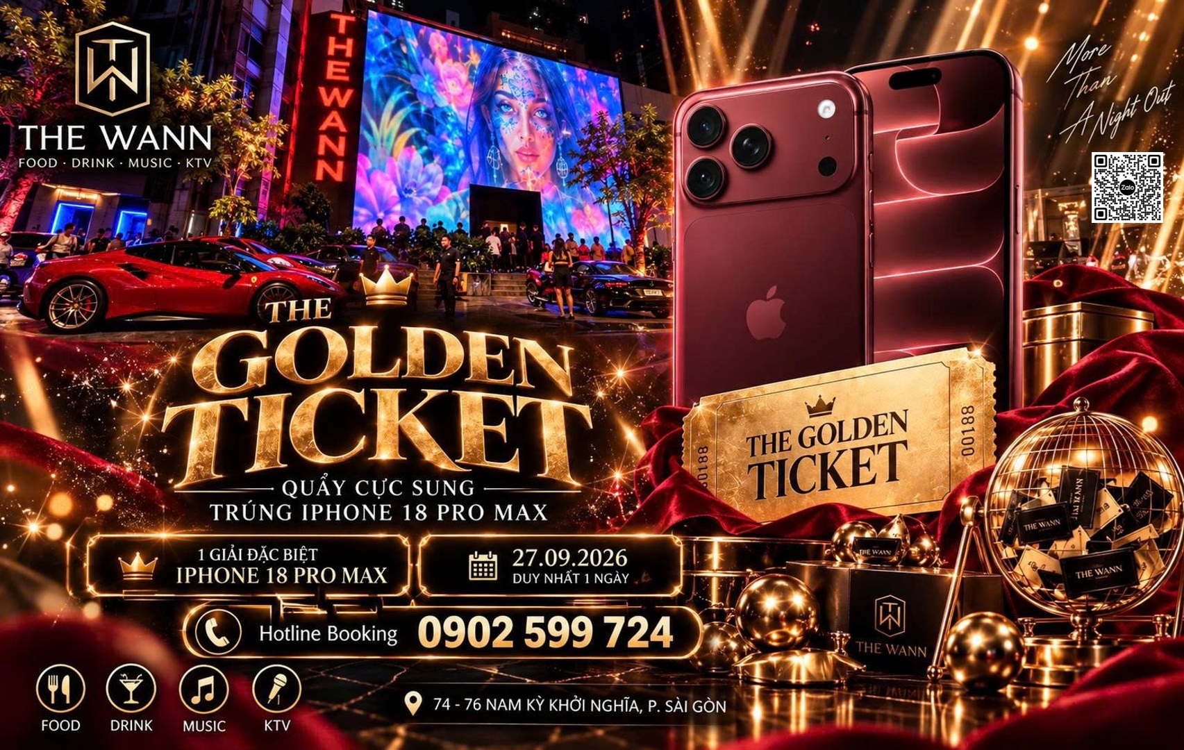 Banner Hình Ảnh Tặng Iphone 18 The Wann Saigon